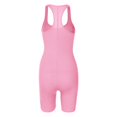 thumbnail image 4 of Timegard Bodysuit for Women Square Neck Ribbed Comfy Slim Short Rompers Workout Gym Jumpsuit Casual, 4 of 6