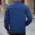 thumbnail image 4 of DecSea Men's Denim Jacket Casual Regular Fit Button Down Long Sleeve Jean Trucker Jacket, 4 of 6