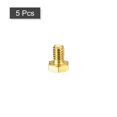 thumbnail image 3 of Unique Bargains Brass Hex Bolts, 1/4-20x3/8' 5 Pack Fully Thread Grade 4.8 Machine Screws, 3 of 4