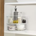 thumbnail image 4 of Kitchen Cabinet Organizer, 3 Tier White Corner Plate Shelf for Kitchen Cabinet Storage - Cupboard Shelf Insert Organizer, 4 of 5
