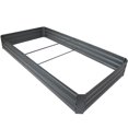 thumbnail image 1 of Sunnydaze Galvanized Steel Rectangle Raised Garden Bed - 4' x 8' - Gray, 1 of 6