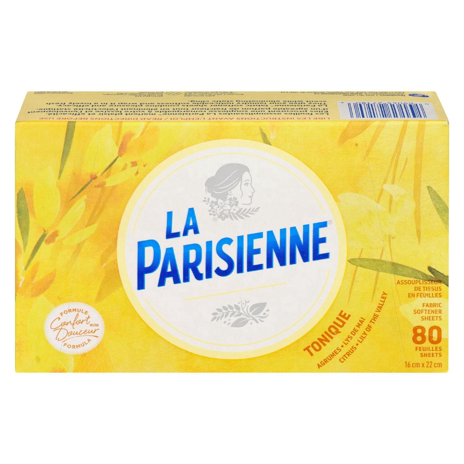 La Parisienne Tonique Sheets Fabric Softener, 80WL