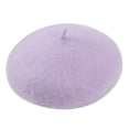 thumbnail image 2 of Women New Solid Color Adjustable Wool Beret Wool Warm Hat In Autumn And Winter, 2 of 3