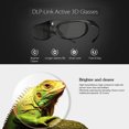 thumbnail image 2 of DLP Link 3D Glasses Active Shutter Projector Glasses Rechargeable for All DLP-Link 3D Projectors Compatible, 2 of 8