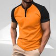 thumbnail image 2 of Kaemgyyd Men's Casual Henley Shirts Stylish Color Block Short Sleeve Summer Tops Lightweight Button Crew Neck Pullover Basic Tees, 2 of 6