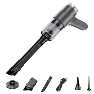 Dvkptbk Nettoyeurs à vide pour la maison, rechargeable à forte aspiration auto Nettoileur, deux en un portable haute puissance pour usage domestique et automobile