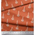 thumbnail image 3 of Soimoi Moss Georgette Fabric Leaves & Floral Block Print Fabric by Yard 42 Inch Wide, 3 of 3
