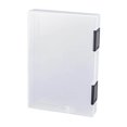 thumbnail image 1 of Boîte de Rangement Portable Transparente à Double Boucle PP Organisateurs Transparents avec Poignée Conteneurs A5 Épais Noir, 1 of 9