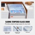 thumbnail image 4 of VEVOR 5.4 Cu.ft Commercial Ice Cream Display Case Gelato Dipping Freezer Cabinet, 4 of 9