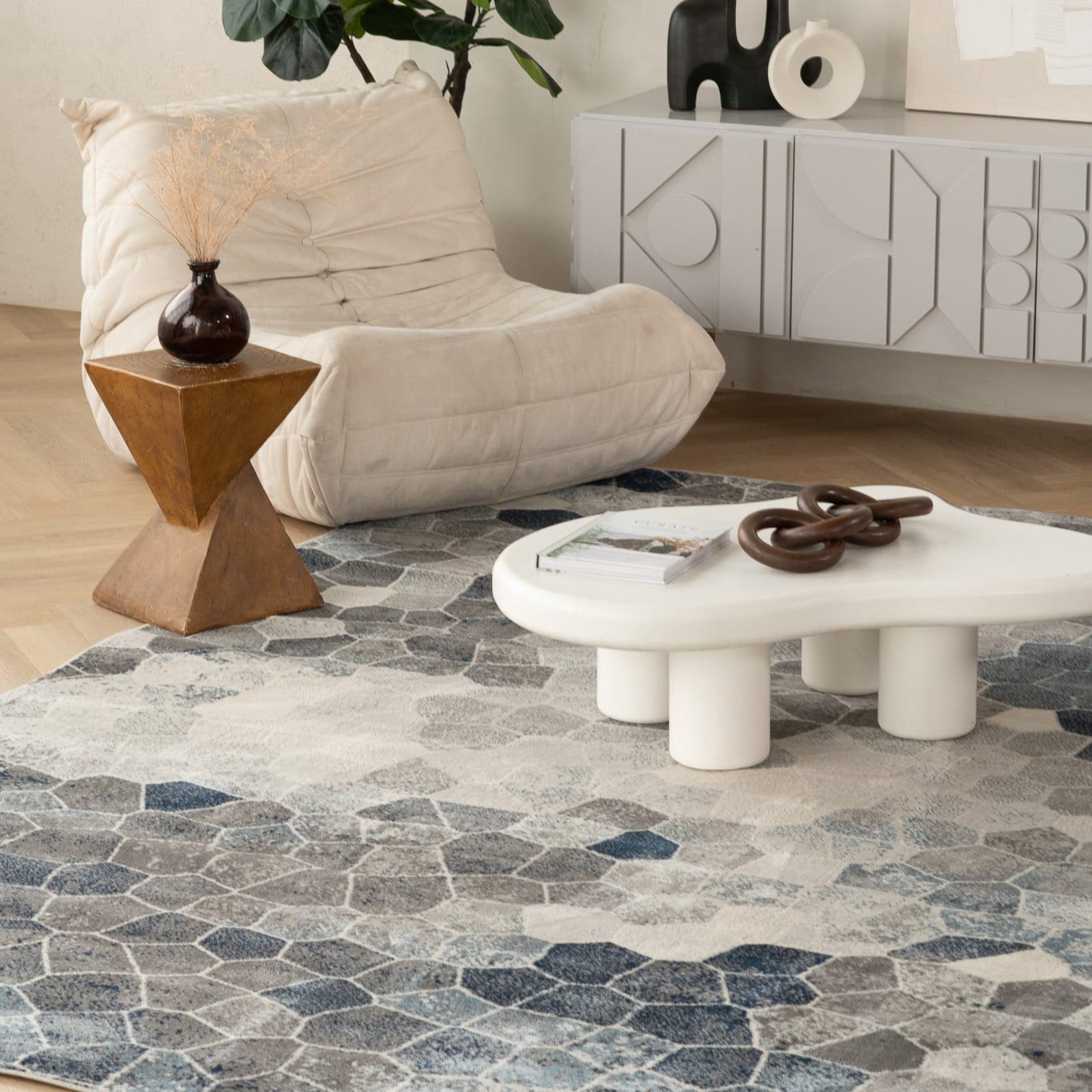 Rug Branch Havana Collection Tapis traditionnel en détresse