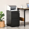 thumbnail image 2 of Vinsetto File Cabinet with Adjustable Partition Filing Cabinet, Black, 2 of 10