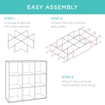 thumbnail image 3 of Best Choice Products 9-Cube Storage Shelf Organizer with 3 Removable Back Panels, Black, 3 of 8