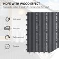 thumbnail image 4 of Outsunny 11 Pcs 12" x 12" Plastic Interlocking Deck Tiles for Patio, Grey, 4 of 10
