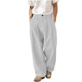 thumbnail image 1 of StSilkitty Pantalon de Costume Décontracté pour Homme, Couleur Unie, Taille Extensible, Pantalon Habillé avec Poche, Confortable et Respirant, 1 of 7