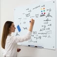 thumbnail image 2 of Magnetic Glass Whiteboard - 24"x18" (60x45cm) White Frameless Dry Erase Board - Ultra-Clear Tempered Glass with 4 Mounting Holes for Office/School/Home (1 Unit), 2 of 7