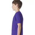 thumbnail image 3 of Next Level Youth Cotton Crew, S, Purple Rush, 3 of 3