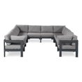 thumbnail image 1 of Meridian Furniture Nizuc Grey Outdoor Patio Modular Sectional, 1 of 8
