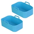thumbnail image 2 of Dvkptbk Silicone Panier en pour Friteuse à Air Chaud Casserole de Friteuse Tapis en Silicone Accessoires Réutilisables pour Friteuse Tapis de Friteuse Appareils Ménagers Intelligents, 2 of 3