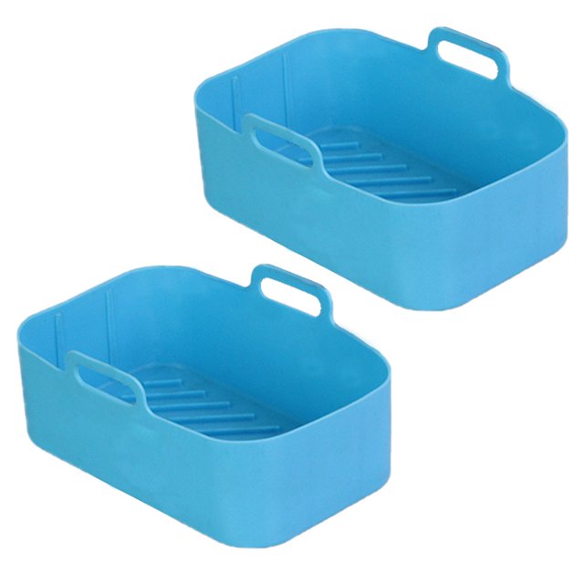 CEHVOM Panier Double Friteuse Casserole en Silicone Tapis en Silicone Réutilisable Accessoires pour Friteuse à Air Chaud Tapis en Silicone pour Friteuse à Air Liquidation