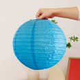thumbnail image 4 of Paper Lanterns Blue Paper Lanterns 30x30cm Traditional Solid Color Lampshade for Spring Courtyard Decoration 1Pcs JASKFLY, 4 of 9