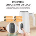 thumbnail image 3 of Riwcyla Electric Milk Frother Stainless Steel 4 in 1 Hot/Cold Foam Maker Silent Operation 400W Non,Stick Interior 11.84oz/350ml Automatic Milk Frother and Steamer for Coffee Hot Milk, 3 of 6
