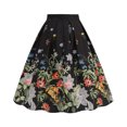 thumbnail image 3 of FcBaudy Jupes pour Femmes, Robes Midi pour Femmes, Robes d'Été pour Femmes Mode Féminine Polyvalente Imprimé Floral Plissée Ensemble Jupe Mi-Longue Jupe Mi-Longue Robe Femme, 3 of 6