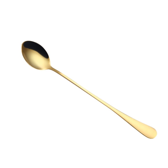 3Pcs Stainless Steel Long Handle Spoons, CQCYD Stainless Steel Long Handle Spoons, Colorful Pointed Teaspoon Bulk for Coffee Tea Dessert, Mirror Polished Flatware Spoon for Kitchen Dining Home Bar,