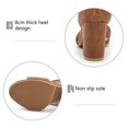 thumbnail image 4 of Womens Chunky High Heels Hollow Fish Mouth Sandals, 4 of 9