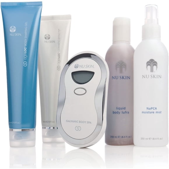 Nu Skin Gel Galvanique pour le Corps avec ageLOC Effets Dermatologiques, Gel de Mise en Forme Liquide pour le Corps, Brume Hydratante Lufra NaPCA
