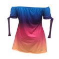 thumbnail image 5 of MesaSe Robe d'Été à Imprimé Floral pour Femmes, Robe Mini à Rayures à Épaules Dénudées, Robe Décontractée Ample avec Nœud, Mode Urbaine TTG, 5 of 5