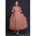 thumbnail image 2 of Bimba Robe à Manches Roulées pour Femmes à Imprimé Géométrique, Col Mandarin, Chemise Boutonnée - Très Petit, 2 of 5
