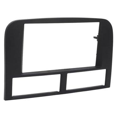 Dash Mounting Fascia Kit, Seamless Double Din Black Stereo  Bezel ABS Plastic Plug and Play  For Auto Decoration