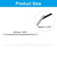 thumbnail image 2 of Uxcell Elastic Barbed Cord Loop Stretch Round String with Metal Barb Fasteners for Hats Masks Menus Crafting Book 50 Pcs Black 13 in, 2 of 7