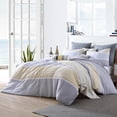 thumbnail image 3 of Swift Home 100% Cotton Yarn-Dyed Stripe Gauze Duvet Cover Set, Textured, King, Yellow, 3 of 8