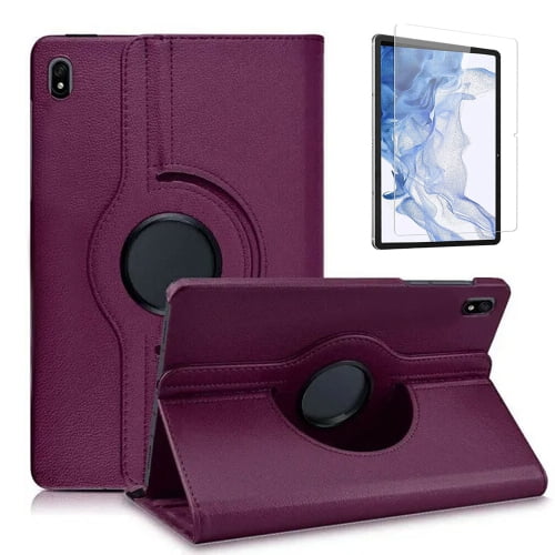 SuperShield Rotating Case for Samsung Galaxy Tab S10 Ultra/Tab S9 Ultra/Tab S8 Ultra 14.6-Inch Case with Screen Protector Slim Stand Protective Tablet Cover - Purple