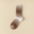 thumbnail image 4 of LckLvx Women's Winter Mid Tube Socks Thick Warm Home Socks Color Block Fleece Soft Crew Socks, 4 of 4