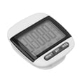 thumbnail image 2 of Walking Pedometer, Lightweight 2 Measure Units Large LCD Screen Easy Data Reading Step Counter  For Exercise Black, 2 of 8
