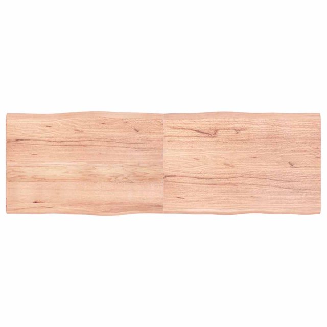 vidaXL Table Top Light Brown 180x60x(2-4)cm Treated Solid Wood Live Edge