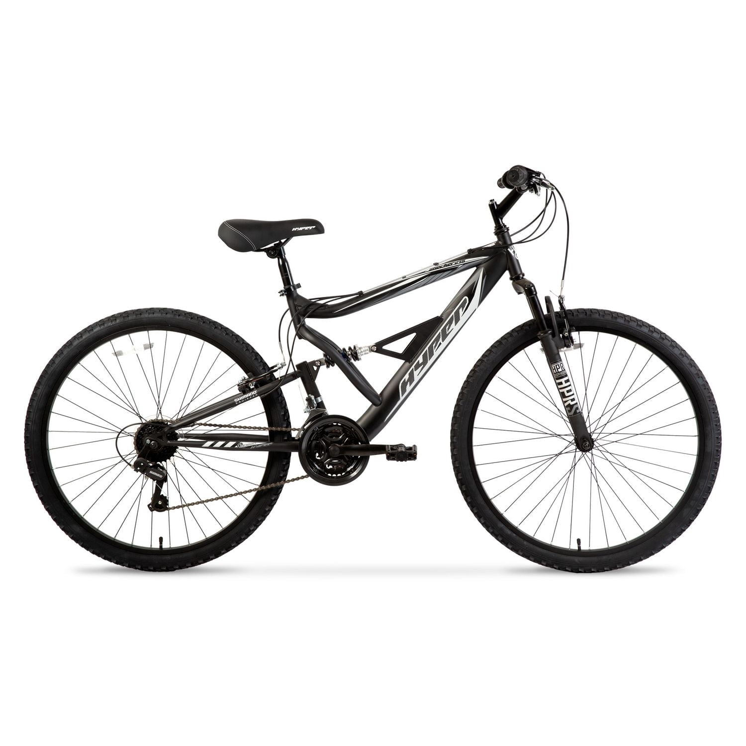 Hyper Bicycles Men's 27.5" Shocker Mountain Bike, Black