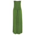 thumbnail image 4 of Women’s Strapless Bandeau Summer Long Dress Off Shoulder Beach Maxi Dress with Pockets, 4 of 6