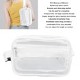 thumbnail image 3 of Waterproof PVC Clear Sling Bag, Transparent Large Capacity Adjustable Strap Chest Waist Pack For Sports Travel, 3 of 8