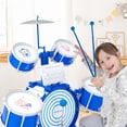 thumbnail image 4 of Costway Ensemble de Pile pour Enfants Jouet Éducatif de Percussion Instrument de Musique avec Tambour Basse, 4 of 10