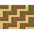 thumbnail image 1 of Ahgly Company Tapis Rectangulaire Lavable en Machine Intérieur Transitionnel Acajou Brun, 4 Pieds x 6 Pieds, 1 of 7