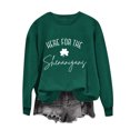 thumbnail image 2 of T-shirt de la Saint-Patrick pour Femmes Col Rond Imprimé Saint-Patrick Manches Longues Chandails en Molleton T-Shirt de la Saint-Patrick, 2 of 3