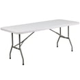 thumbnail image 1 of 30''W x 72''L Granite White Plastic Folding Table, 1 of 7