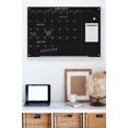 thumbnail image 5 of Audio-Visual Direct Glass Dry-Erase Calendar Whiteboard Set - 60 x 90 cm - (Magnetic, Black), 5 of 5