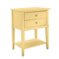 thumbnail image 2 of Franklin Accent Table avec 2 tiroirs, jaune, 2 of 9