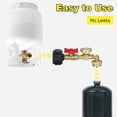 thumbnail image 4 of Adaptateur de Coude au Propane avec Jauge de Réservoir Connecteur QCC1 pour Réservoirs de 1 Lb Accessoires de Gril Extérieur Raccord Haute Pression, 4 of 9