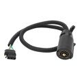 thumbnail image 1 of Trailer Brake Light Control Cord, Trailer Connector Cable Stable Performance Wear Resistant 0.9m 7 Way Round To 4 Way Flat  For Semi Trailers, 1 of 8