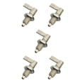 thumbnail image 3 of Transemion Sleek Stainless Steel L Type Indexing Plungers Fine Thread Locking Bolts Silver M10-6 5Set, 3 of 5